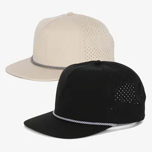 Oem 100% Navy Nylon Lightweight 5 Panel Hat Supplier, Soft Sport Nylon Snapback Cap 3d Embroidery Logo Hats, Nylon 6 Panel Hat