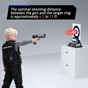 AI Smart Target Shooting Gun Set con puntuación de voz electrónica Pantalla digital Pistola láser Ai Juguetes para niños Shoot Target Toy - Product Image 3