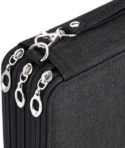 Canvas 72 Slots <strong>Handy</strong> Pencil <strong>Holders</strong> for Watercolor Pencils Ultra-large Capacity Zipper Pencil Case - Product Image 4