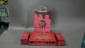 Commercio all'ingrosso di forma rotonda della fabbrica della Cina individuale con il logo progettato pasticceria pasticceria <span class=keywords><strong>ciambella</strong></span> da asporto cibo packagecake box - Product Image 6