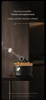 Canon à fumée simulé à ultrasons tir 7 couleurs lumière LED huile essentielle humidificateur d'air diffuseur d'arôme lampe d'ambiance volcanique