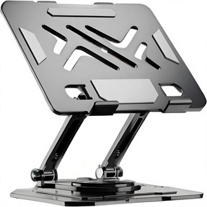 Soporte para tableta <span class=keywords><strong>iPad</strong></span>, soporte de escritorio, aleación de aluminio, varilla doble, ajustable, giratorio, plegable, independiente, Compatible con 4,7-16,5 pulgadas - Product Image 1