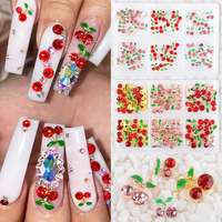 Breloques en strass pour nail art, logo 3D en métal Kawaii, zircon, marque de luxe, décoration en cristal