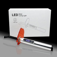 Lampe de photopolymérisation dentaire LED à turbine, basse vitesse, avec guide à fibre optique, tête métallique, pour résine dentaire, haute intensité lumineuse