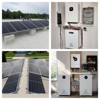 Kit Système Solaire Hybride 8-12kW 10kW 120/240V Monophasé pour Usage Domestique Garantie 10 Ans Monocristallin
