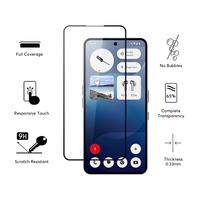 Protecteurs d'écran 9H en verre trempé à couverture complète pour téléphone Nothing 3a/3a Pro Protecteur d'écran à couverture complète