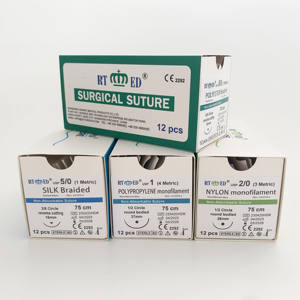 Benang jahit Bedah jahitan tidak mudah diserap bahan nilon sutra Polipropilena poliester benang jahit bedah - Product Image 3