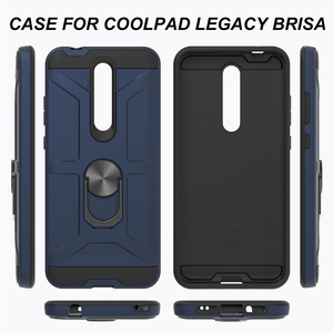 Coques de téléphone portable <span class=keywords><strong>360</strong></span> avec support d'anneau PC TPU pour téléphones mobiles Coolpad Legacy Brisa CP3706AS - Product Image 2