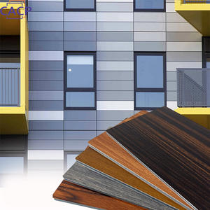 แผ่นอลูมิเนียมผนังภายนอกอาคารแผงอลูมิเนียมคอมโพสิตขนาด4มม. กันน้ำ - Product Image 1