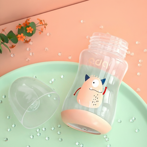 Biberon per Neonati Aiduoqi, Ampia Apertura, in PP, Anti-Colica, con Manico e Design a Mostro Cartoonesco, Un Biberon per Due Bocche - Product Image 2