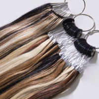 Extensions de cheveux humains vierges russes 12A brillantes d'usine d'origine, anti-décoloration, avec échantillon de couleur personnalisé pour salon