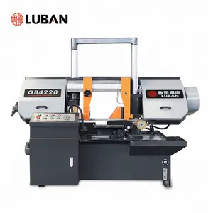 Luban Groothandel Metalen Snijlintzaagmachine Gb4228 Semi-Automatische Lintzaagmachine