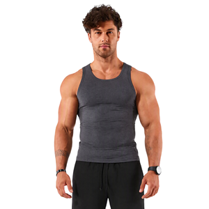 Camisetas de Tirantes Deportivas para Hombre, Súper Cómodas, Transpirables, de Secado Rápido, Ecológicas, Tejidas, para Entrenamiento, Gimnasio, Estilo Urbano - Product Image 1