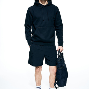 เสื้อฮู้ดพิมพ์ลายสำหรับผู้ชายสำหรับฤดูหนาวผ้าคอตตอนฝรั่งเศสลาย3D แบบเรียบสำหรับผู้ใหญ่เทคนิคการปัก - Product Image 3