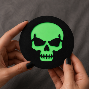 Ensemble de sous-verres Halloween à découpes lumineuses effrayantes - Product Image 3
