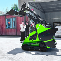Nueva Llegada: Minicargadora Compacta de Orugas de Goma Euro 5 de 25hp y 30hp para Jardinería