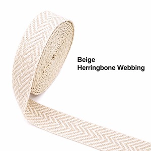 1.5 <strong>Inch</strong> Luxury Jacquard <strong>Webbing</strong> Eco-Friendly Custom Logo Polyester/<strong>Cotton</strong> Fabric Backpack Strap for Backpacks &amp; Garment Bags - Product Image 2