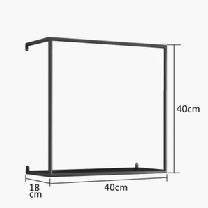 Đồ Nội Thất Sản Phẩm Bức Tường Màu Đen Gắn Góc Phao Bằng Gỗ Kệ Bộ Gờ Đơn Vị - Product Image 3