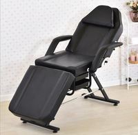 Table de massage électrique de luxe pliable en acier inoxydable blanc et rose pour salon de beauté et usage domestique