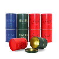 Boîte en métal personnalisée avec logo, qualité alimentaire, hermétique, ronde, emballage en métal en gros pour le thé, le café, les épices