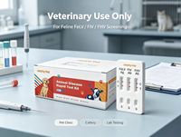 Kit de test rapide combiné pour chats : Détection rapide des antigènes FeLV, FIV et FHV