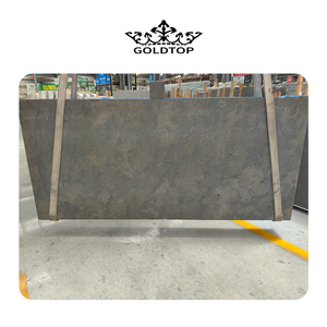 Goldtop ODM/OEM, paneles de pared Interior modernos, diseño de suelo, losa de piedra caliza gris, característica impermeable pulida para hoteles de lujo - Product Image 5