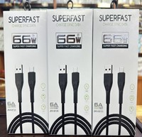 Câble de données mobile multifonction Finesse 66W Super Fast Charging 6A Courant 1M OD4.5 Type-C blindé 140 cuivre
