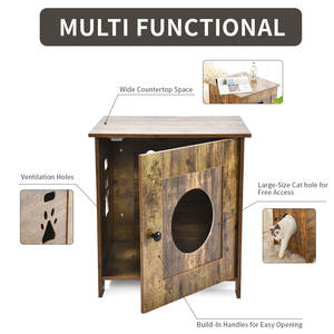 Petit <span class=keywords><strong>chat</strong></span> <span class=keywords><strong>litière</strong></span> boîtier <span class=keywords><strong>cacher</strong></span> <span class=keywords><strong>litière</strong></span> personnalisé personnalisé planche de bois intérieur <span class=keywords><strong>chat</strong></span> maison <span class=keywords><strong>chat</strong></span> meubles en bois Table d'appoint - Product Image 3