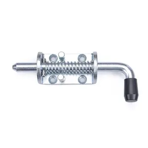 Barrel Bolt Thickened Spring Loaded Latch Pin For Utility Trailer Gate 70702