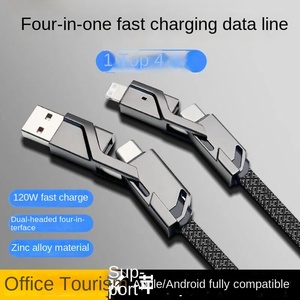 120W Nhanh Chóng Sạc Bện Che Chắn Cáp Dữ Liệu Phổ Quát Loại C PVC 3A Cho Cho Vinh Quang Điện Thoại Android Kéo Đèn Flash - Product Image 2