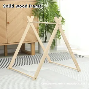 כל העונה מקורה חתול אוהל נשלף קן עץ רחיץ קן סגור גור קן דפוס מוצק קרטון אריזה הסיטונאי - Product Image 4