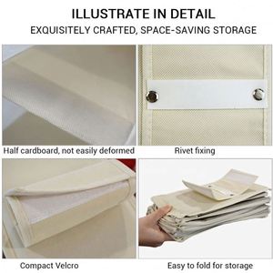 Custom Logo Non Woven Fabric 10 Shelf Foldable Hanging Organizer Hanging Closet <b>Storage</b> Bag for Clothing <b>Shoes</b> - Product Image 3