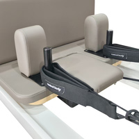 Machine de Pilates Reformer en aluminium beige pour studio, équipement de Pilates pour le renforcement du tronc