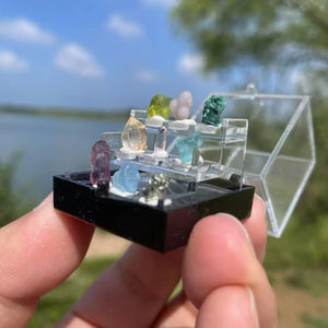 Boîte de spécimens de cristal de quartz naturel mélangé en gros |   Collection de pierres précieuses brutes écologiques |   Cadeau de Noël pour femme - Product Image 3