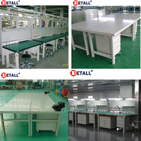 Table d'atelier robuste en acier inoxydable avec tiroir pour éclairage moteur, antistatique, pour laboratoire et ligne de production - Nouveau