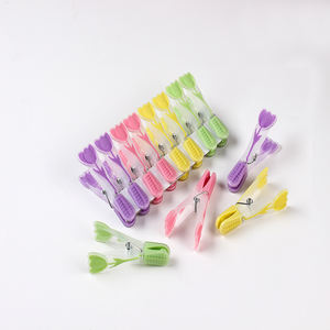 Pinces à linge en plastique de printemps, design fleur de tulipe, pinces <span class=keywords><strong>pour</strong></span> cordes à linge, pinces de séchage, pinces à linge - Product Image 6