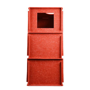 2026 Nieuwe Vierkante Vilt Opbergbox Hond Kat Winter Warm Huisdierenbed - Product Image 1