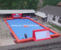 Terrain de football gonflable portable d'extérieur pour les matchs de football de rue 3v3