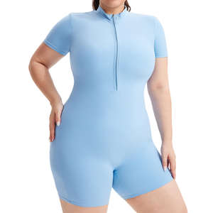 Body de sport noir haut de gamme à col en V pour <span class=keywords><strong>femme</strong></span> Combinaison taille haute coupe ajustée avec tissu fin pour le yoga et l'équitation - Product Image 5