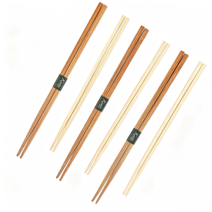 Baguettes japonaises en bambou à pointe, imprimées avec motifs artistiques, personnalisées, emballées dans une pochette en papier, pour la restauration - Product Image 2