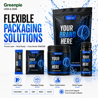 Complément alimentaire Greenpie, étiquette privée OEM, Focus Energy, poudre énergétique aux agrumes, pré-entraînement sportif
