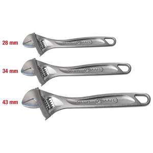 KS TOOLS - 577.0399 Jeu de clés à molette 28-43mm (3 pcs) - EAN 4042146139349 WRENCHES REGLABLE WRENCHES - Product Image 2