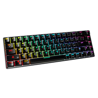 Kit Keyboard mekanis pertukaran panas kustom DK68 Keyboard nirkabel Kit Teclado untuk Gamer Rgb sampel Usb Null 12 bulan