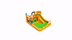 Venta caliente alegría ambiental duradera todas las edades Interior Exterior Oxford tobogán Casa de rebote inflable trampolín de salto inflable - Product Image 3