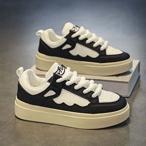 Chaussures de skate décontractées pour femmes, nouvelle mode printemps-automne, respirantes, à lacets, design blanc, modèle 2026 - Product Image 4