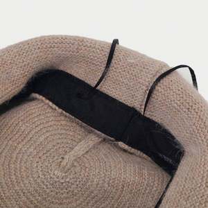 Fashionable Retro <b>Rabbit</b> Hair Knit Beret Hat for Ladies Winter Street Style Flat Peaked Beret for Casual Daily Outdoor Scenes - Product Image 5