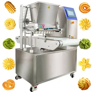 Bnt Kleine Automatische Twisted Flower Cookies Depositor Machine Draadsnijden Koekjes Maken Machine