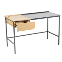 Bureau d'ordinateur blanc moderne et élégant pour la maison, avec tiroir, idéal pour la salle d'étude des étudiants - Vente en gros