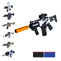 MRD0106A DreamjoX GHOST AK47s AK74us UZIs MP5s MP6s P90s Glocks UMP Pistola de Juguete Automática Eléctrica con Dardos de Espuma Suave