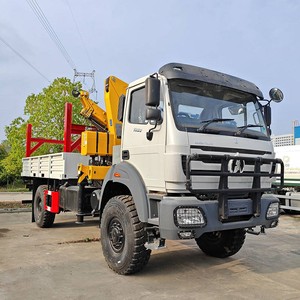 Grue à flèche articulée hydraulique montée sur camion Beiben 4x2, grue pliante légère pour travaux de construction, capacité de charge élevée de 5T 6,3 tonnes - Product Image 6